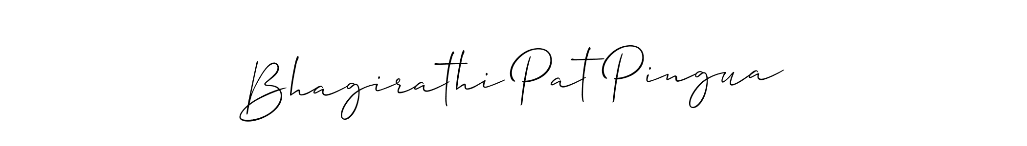 Also we have Bhagirathi Pat Pingua name is the best signature style. Create professional handwritten signature collection using Allison_Script autograph style. Bhagirathi Pat Pingua signature style 2 images and pictures png