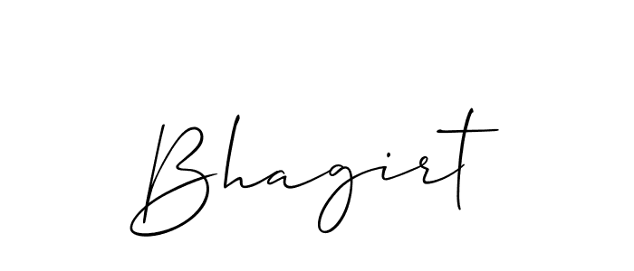 How to Draw Bhagirt signature style? Allison_Script is a latest design signature styles for name Bhagirt. Bhagirt signature style 2 images and pictures png