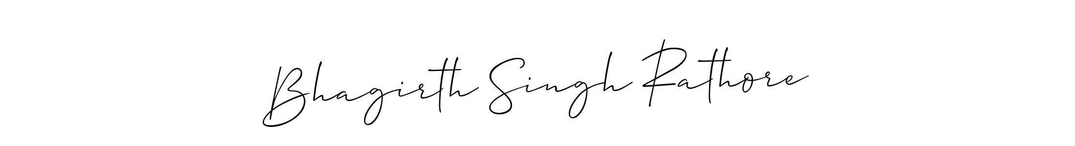 Create a beautiful signature design for name Bhagirth Singh Rathore. With this signature (Allison_Script) fonts, you can make a handwritten signature for free. Bhagirth Singh Rathore signature style 2 images and pictures png