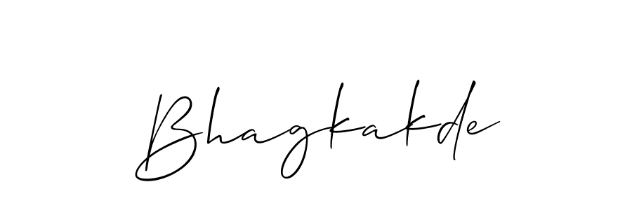 How to make Bhagkakde name signature. Use Allison_Script style for creating short signs online. This is the latest handwritten sign. Bhagkakde signature style 2 images and pictures png