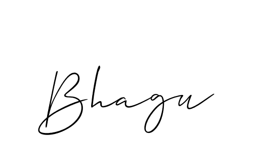 Bhagu stylish signature style. Best Handwritten Sign (Allison_Script) for my name. Handwritten Signature Collection Ideas for my name Bhagu. Bhagu signature style 2 images and pictures png