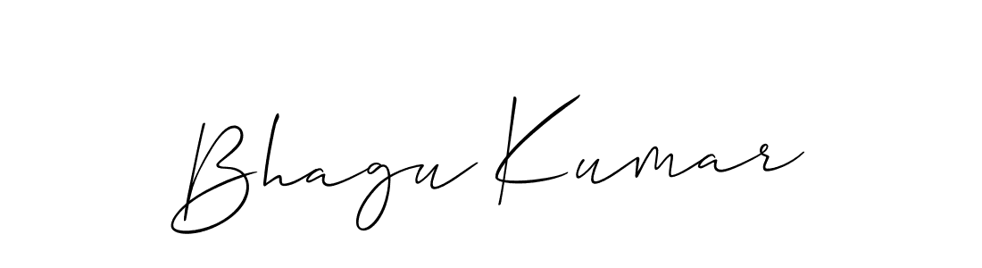 Design your own signature with our free online signature maker. With this signature software, you can create a handwritten (Allison_Script) signature for name Bhagu Kumar. Bhagu Kumar signature style 2 images and pictures png