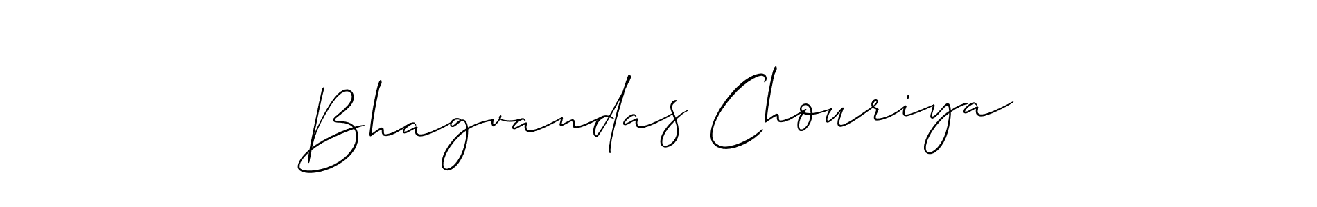 It looks lik you need a new signature style for name Bhagvandas Chouriya. Design unique handwritten (Allison_Script) signature with our free signature maker in just a few clicks. Bhagvandas Chouriya signature style 2 images and pictures png