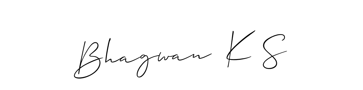 Also we have Bhagwan  K S name is the best signature style. Create professional handwritten signature collection using Allison_Script autograph style. Bhagwan  K S signature style 2 images and pictures png