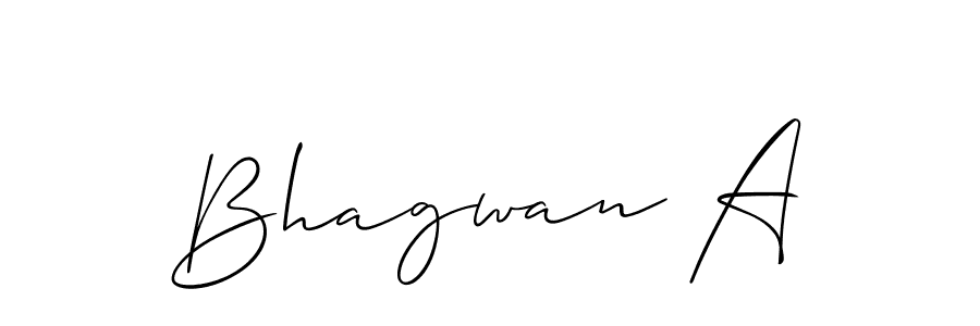 How to make Bhagwan A signature? Allison_Script is a professional autograph style. Create handwritten signature for Bhagwan A name. Bhagwan A signature style 2 images and pictures png