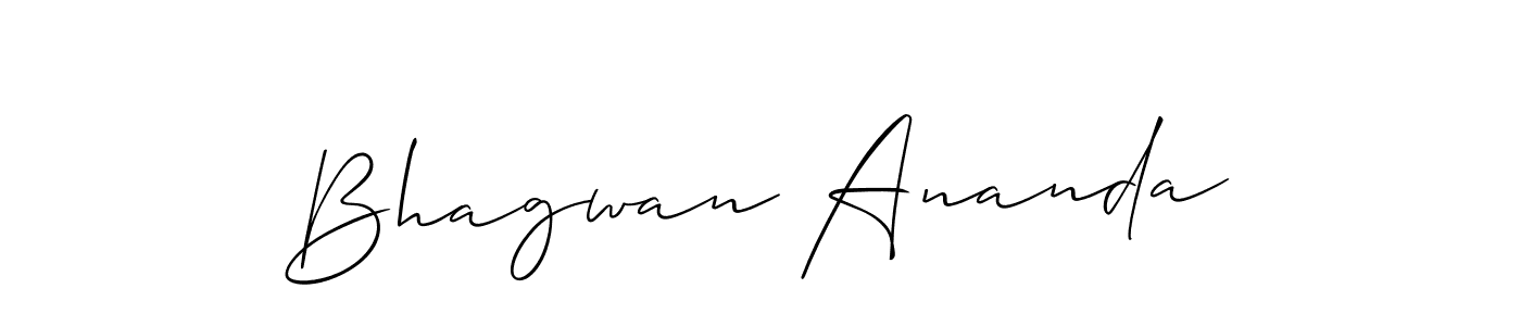 Similarly Allison_Script is the best handwritten signature design. Signature creator online .You can use it as an online autograph creator for name Bhagwan Ananda. Bhagwan Ananda signature style 2 images and pictures png