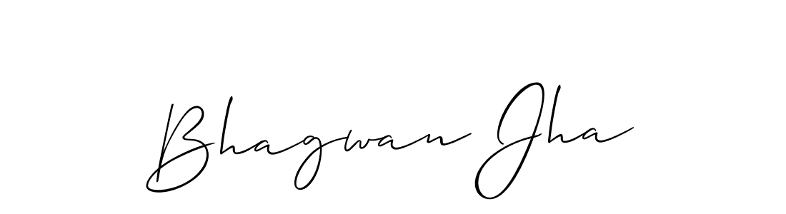 How to make Bhagwan Jha signature? Allison_Script is a professional autograph style. Create handwritten signature for Bhagwan Jha name. Bhagwan Jha signature style 2 images and pictures png