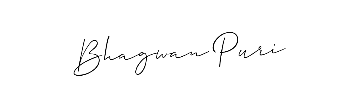 Design your own signature with our free online signature maker. With this signature software, you can create a handwritten (Allison_Script) signature for name Bhagwan Puri. Bhagwan Puri signature style 2 images and pictures png