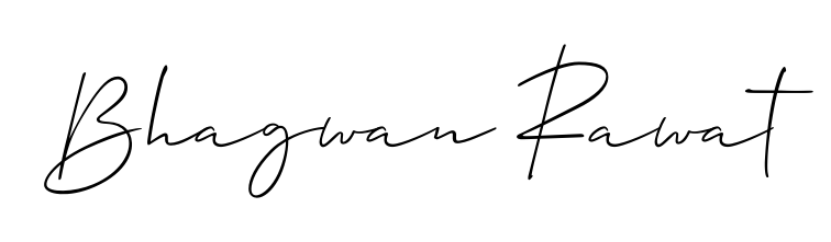 Discover how Bhagwan Rawat looks in an executive cursive font (Allison_Script). Perfect for legal documents, invoices, and certificates. Bhagwan Rawat signature style 2 images and pictures png