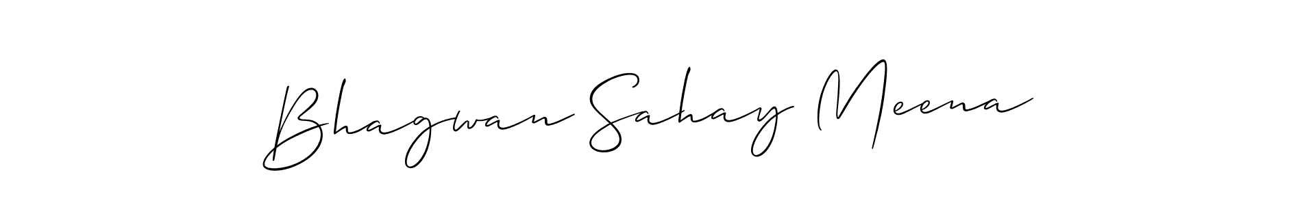 Bhagwan Sahay Meena stylish signature style. Best Handwritten Sign (Allison_Script) for my name. Handwritten Signature Collection Ideas for my name Bhagwan Sahay Meena. Bhagwan Sahay Meena signature style 2 images and pictures png