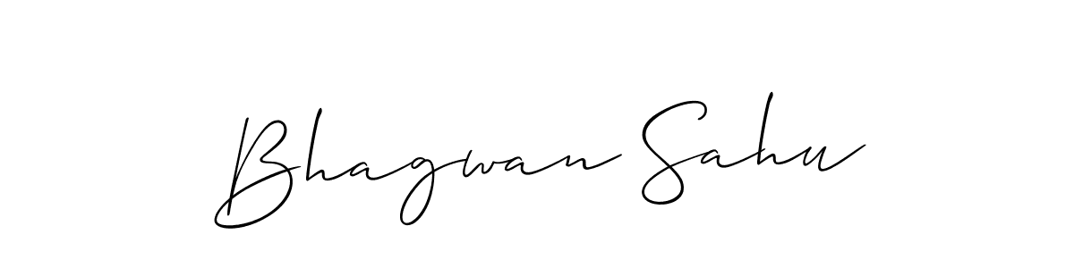 Make a beautiful signature design for name Bhagwan Sahu. With this signature (Allison_Script) style, you can create a handwritten signature for free. Bhagwan Sahu signature style 2 images and pictures png