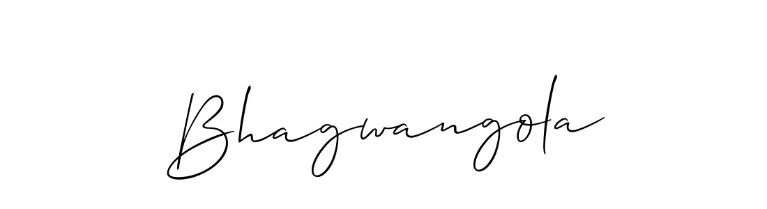 Also we have Bhagwangola name is the best signature style. Create professional handwritten signature collection using Allison_Script autograph style. Bhagwangola signature style 2 images and pictures png