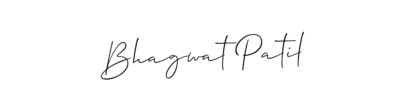 Make a beautiful signature design for name Bhagwat Patil. With this signature (Allison_Script) style, you can create a handwritten signature for free. Bhagwat Patil signature style 2 images and pictures png