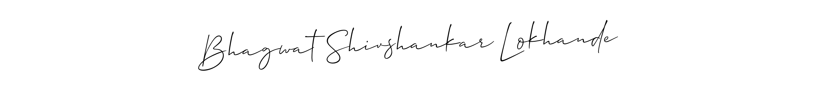 It looks lik you need a new signature style for name Bhagwat Shivshankar Lokhande. Design unique handwritten (Allison_Script) signature with our free signature maker in just a few clicks. Bhagwat Shivshankar Lokhande signature style 2 images and pictures png