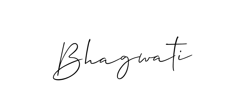The best way (Allison_Script) to make a short signature is to pick only two or three words in your name. The name Bhagwati include a total of six letters. For converting this name. Bhagwati signature style 2 images and pictures png