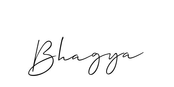 Also You can easily find your signature by using the search form. We will create Bhagya name handwritten signature images for you free of cost using Allison_Script sign style. Bhagya signature style 2 images and pictures png