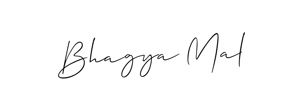 Make a beautiful signature design for name Bhagya Mal. With this signature (Allison_Script) style, you can create a handwritten signature for free. Bhagya Mal signature style 2 images and pictures png