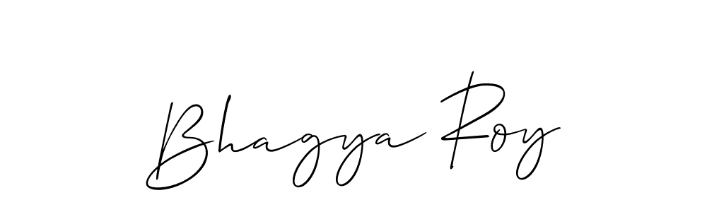 How to make Bhagya Roy name signature. Use Allison_Script style for creating short signs online. This is the latest handwritten sign. Bhagya Roy signature style 2 images and pictures png