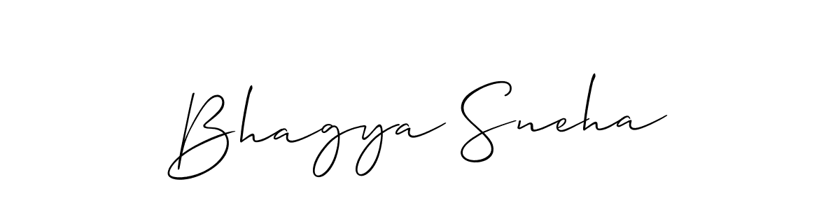 Similarly Allison_Script is the best handwritten signature design. Signature creator online .You can use it as an online autograph creator for name Bhagya Sneha. Bhagya Sneha signature style 2 images and pictures png