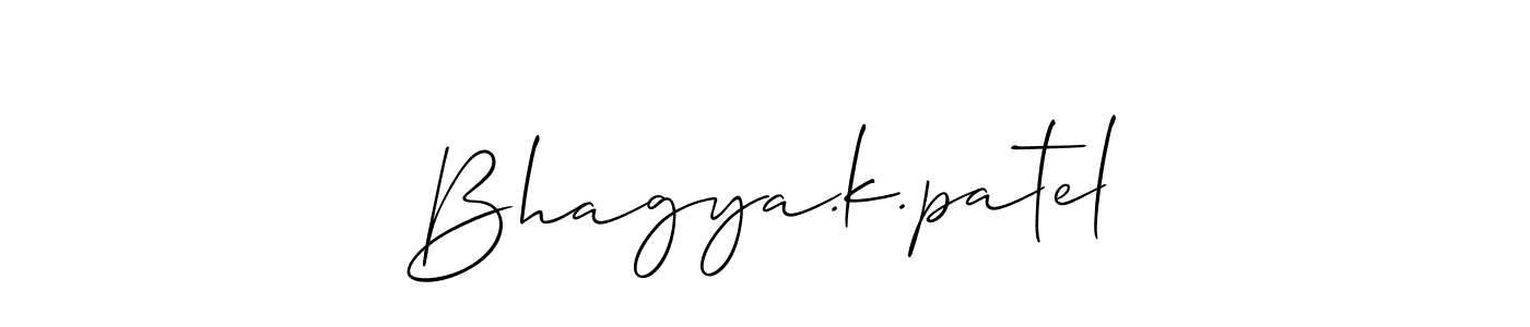 Bhagya.k.patel stylish signature style. Best Handwritten Sign (Allison_Script) for my name. Handwritten Signature Collection Ideas for my name Bhagya.k.patel. Bhagya.k.patel signature style 2 images and pictures png