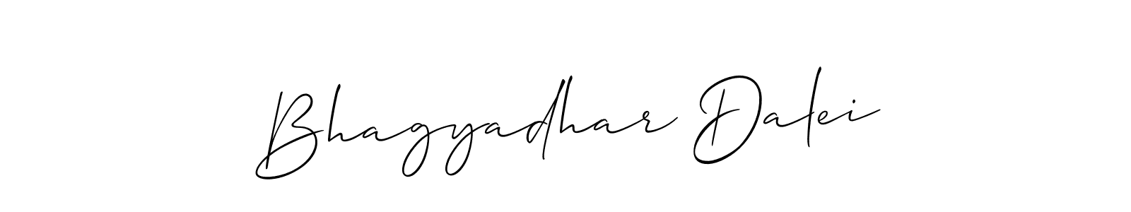 Create a beautiful signature design for name Bhagyadhar Dalei. With this signature (Allison_Script) fonts, you can make a handwritten signature for free. Bhagyadhar Dalei signature style 2 images and pictures png