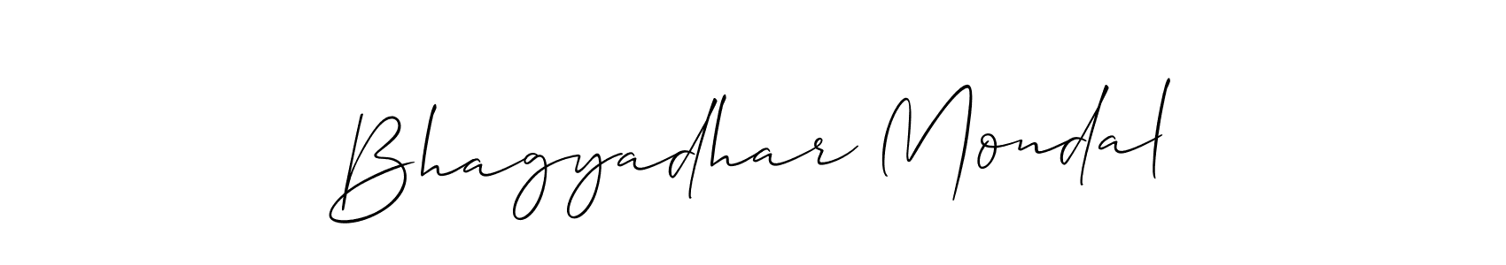How to make Bhagyadhar Mondal signature? Allison_Script is a professional autograph style. Create handwritten signature for Bhagyadhar Mondal name. Bhagyadhar Mondal signature style 2 images and pictures png