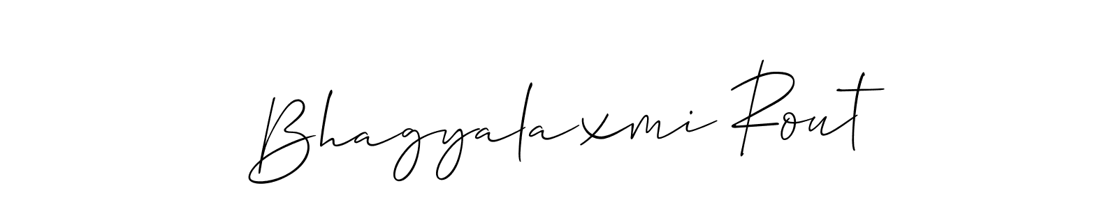 Make a beautiful signature design for name Bhagyalaxmi Rout. With this signature (Allison_Script) style, you can create a handwritten signature for free. Bhagyalaxmi Rout signature style 2 images and pictures png