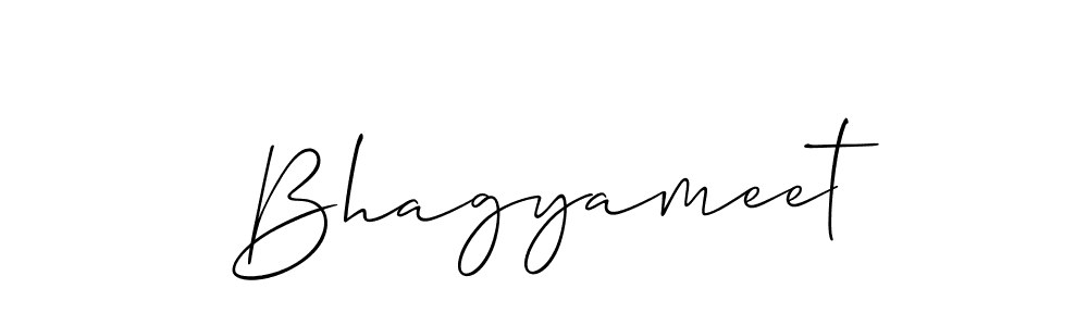 Also we have Bhagyameet name is the best signature style. Create professional handwritten signature collection using Allison_Script autograph style. Bhagyameet signature style 2 images and pictures png