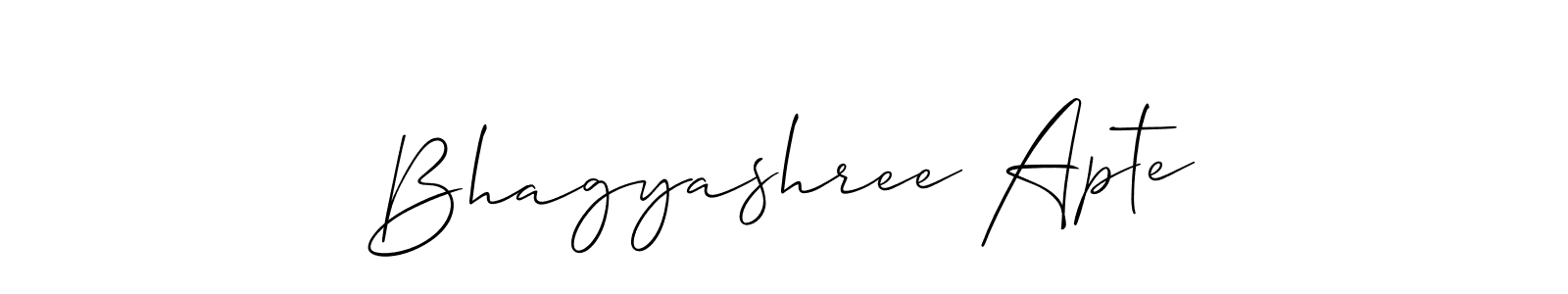 It looks lik you need a new signature style for name Bhagyashree Apte. Design unique handwritten (Allison_Script) signature with our free signature maker in just a few clicks. Bhagyashree Apte signature style 2 images and pictures png