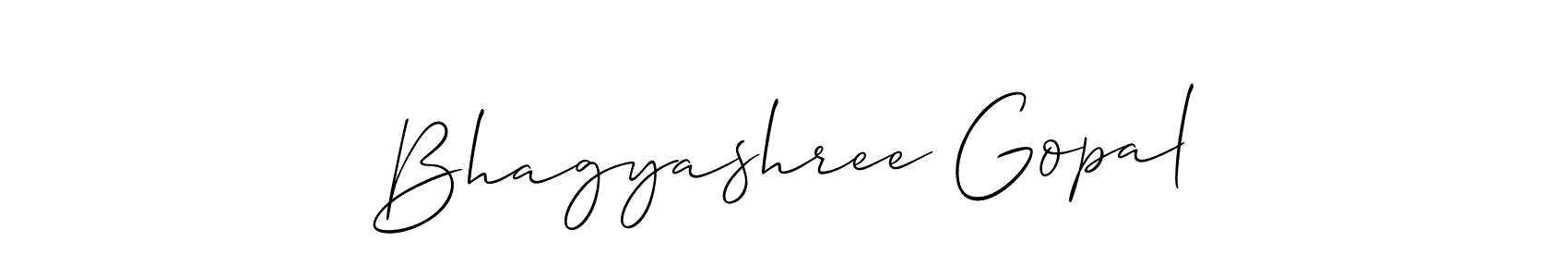 Also You can easily find your signature by using the search form. We will create Bhagyashree Gopal name handwritten signature images for you free of cost using Allison_Script sign style. Bhagyashree Gopal signature style 2 images and pictures png