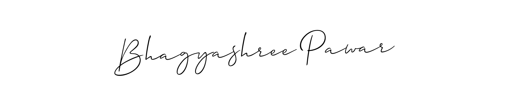 This is the best signature style for the Bhagyashree Pawar name. Also you like these signature font (Allison_Script). Mix name signature. Bhagyashree Pawar signature style 2 images and pictures png