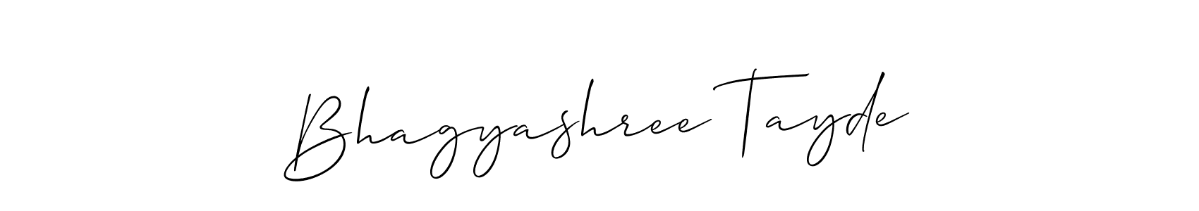 How to Draw Bhagyashree Tayde signature style? Allison_Script is a latest design signature styles for name Bhagyashree Tayde. Bhagyashree Tayde signature style 2 images and pictures png