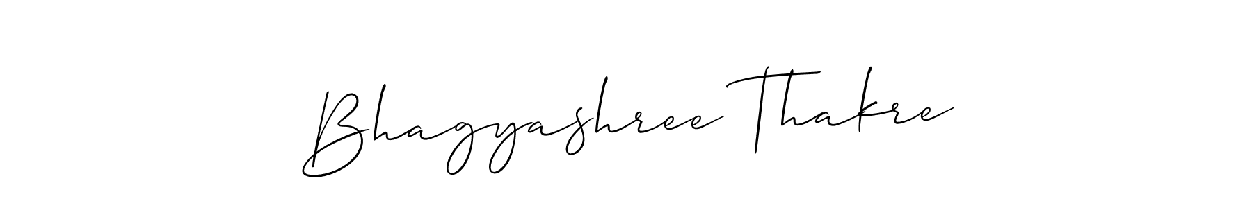 Design your own signature with our free online signature maker. With this signature software, you can create a handwritten (Allison_Script) signature for name Bhagyashree Thakre. Bhagyashree Thakre signature style 2 images and pictures png