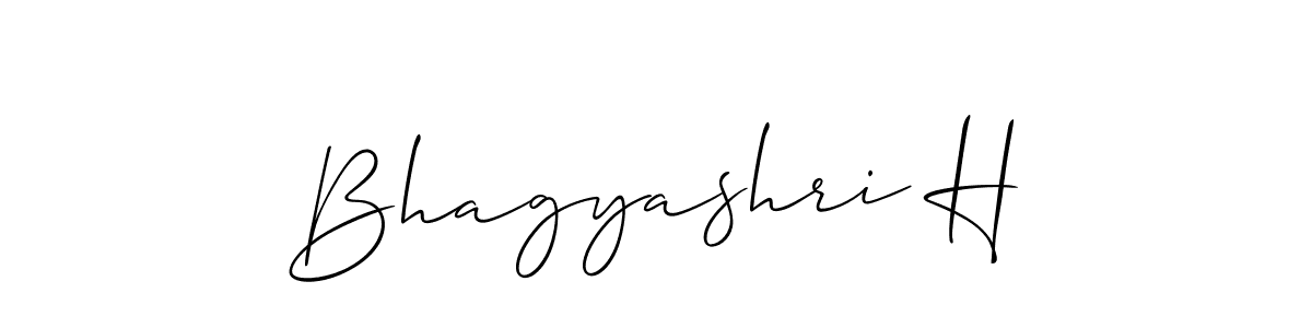 Create a beautiful signature design for name Bhagyashri H. With this signature (Allison_Script) fonts, you can make a handwritten signature for free. Bhagyashri H signature style 2 images and pictures png
