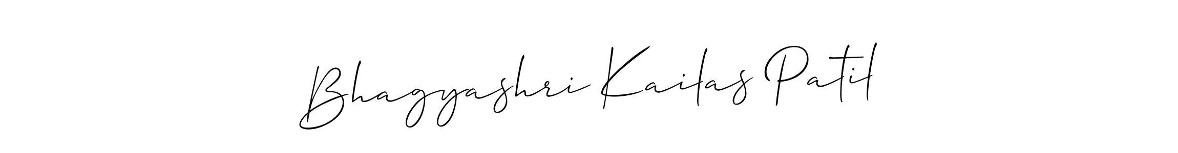 Create a beautiful signature design for name Bhagyashri Kailas Patil. With this signature (Allison_Script) fonts, you can make a handwritten signature for free. Bhagyashri Kailas Patil signature style 2 images and pictures png