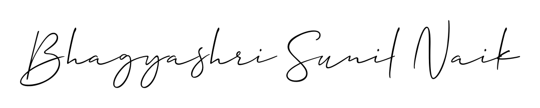 Generate high-definition signature styles for Bhagyashri Sunil Naik. The Allison_Script typeface ensures crisp legibility and sophisticated design. Bhagyashri Sunil Naik signature style 2 images and pictures png