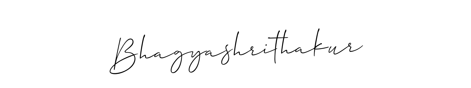 The best way (Allison_Script) to make a short signature is to pick only two or three words in your name. The name Bhagyashrithakur include a total of six letters. For converting this name. Bhagyashrithakur signature style 2 images and pictures png