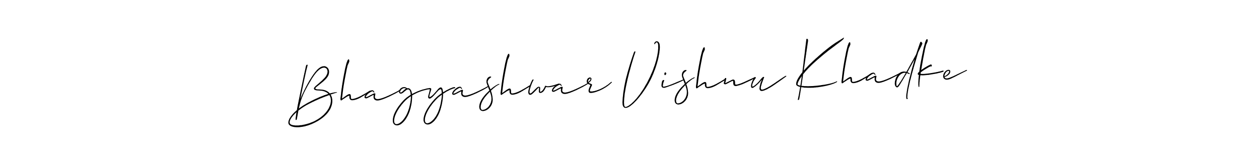 Create a beautiful signature design for name Bhagyashwar Vishnu Khadke. With this signature (Allison_Script) fonts, you can make a handwritten signature for free. Bhagyashwar Vishnu Khadke signature style 2 images and pictures png