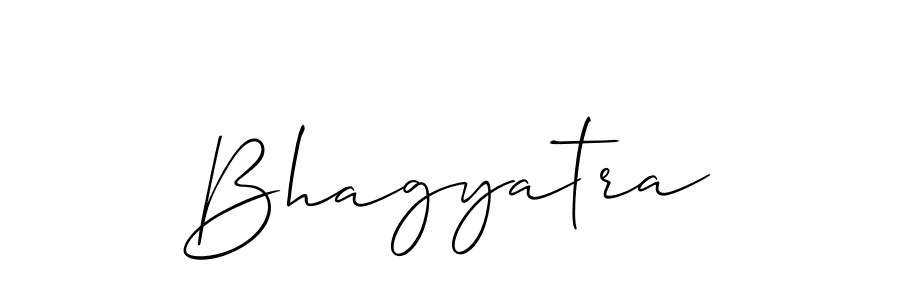 Create a beautiful signature design for name Bhagyatra. With this signature (Allison_Script) fonts, you can make a handwritten signature for free. Bhagyatra signature style 2 images and pictures png