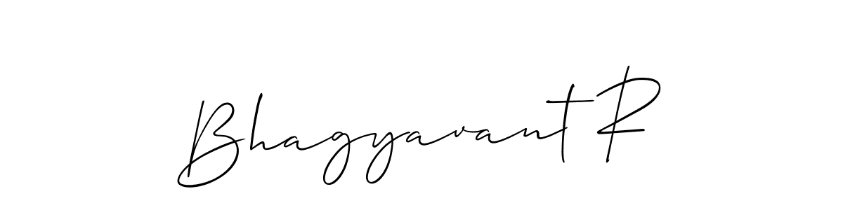 Design your own signature with our free online signature maker. With this signature software, you can create a handwritten (Allison_Script) signature for name Bhagyavant R. Bhagyavant R signature style 2 images and pictures png