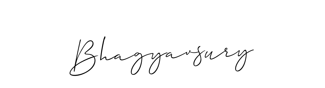 Design your own signature with our free online signature maker. With this signature software, you can create a handwritten (Allison_Script) signature for name Bhagyavsury. Bhagyavsury signature style 2 images and pictures png