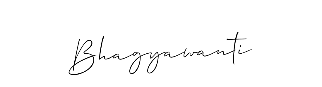 How to make Bhagyawanti name signature. Use Allison_Script style for creating short signs online. This is the latest handwritten sign. Bhagyawanti signature style 2 images and pictures png