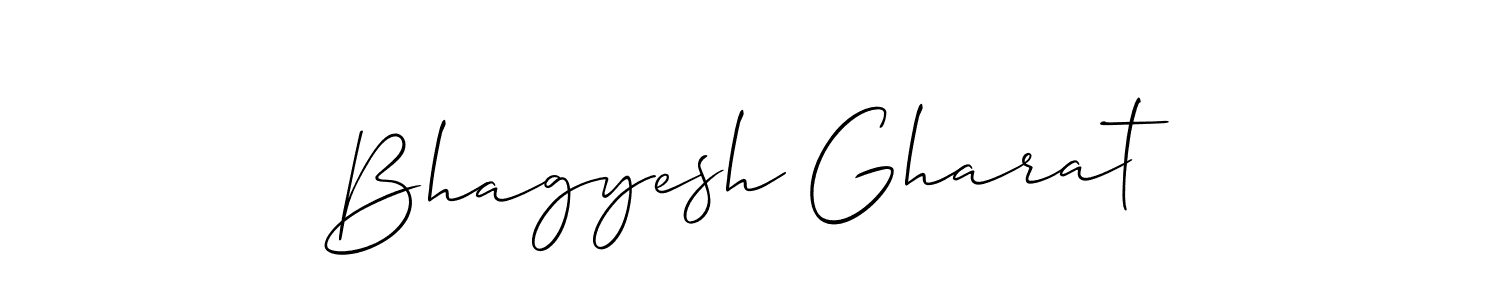 Create a beautiful signature design for name Bhagyesh Gharat. With this signature (Allison_Script) fonts, you can make a handwritten signature for free. Bhagyesh Gharat signature style 2 images and pictures png
