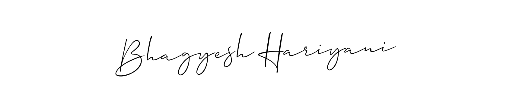 You should practise on your own different ways (Allison_Script) to write your name (Bhagyesh Hariyani) in signature. don't let someone else do it for you. Bhagyesh Hariyani signature style 2 images and pictures png