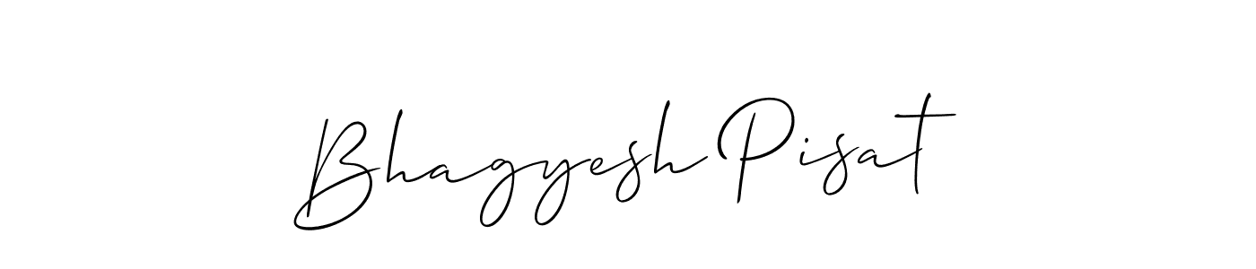 You should practise on your own different ways (Allison_Script) to write your name (Bhagyesh Pisat) in signature. don't let someone else do it for you. Bhagyesh Pisat signature style 2 images and pictures png