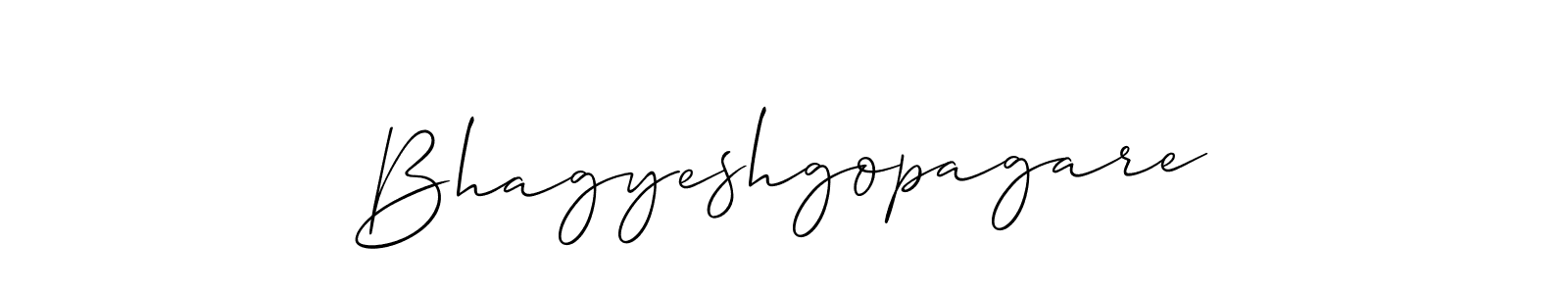 Design your own signature with our free online signature maker. With this signature software, you can create a handwritten (Allison_Script) signature for name Bhagyeshgopagare. Bhagyeshgopagare signature style 2 images and pictures png