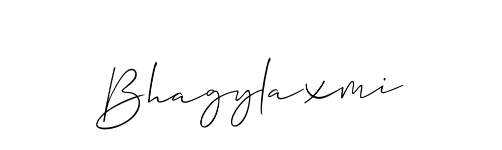 How to make Bhagylaxmi name signature. Use Allison_Script style for creating short signs online. This is the latest handwritten sign. Bhagylaxmi signature style 2 images and pictures png