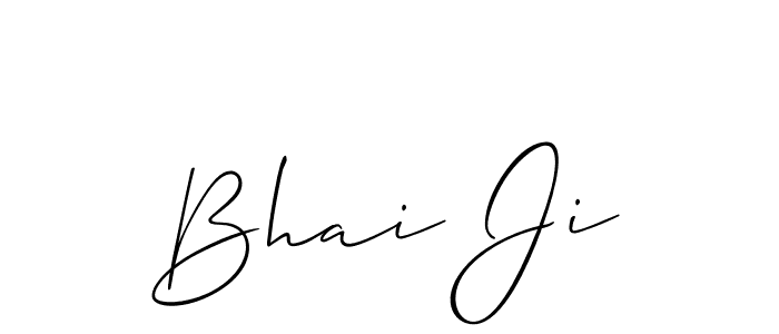 How to make Bhai Ji signature? Allison_Script is a professional autograph style. Create handwritten signature for Bhai Ji name. Bhai Ji signature style 2 images and pictures png