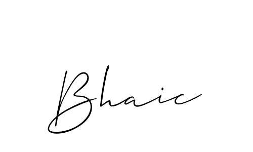 Bhaic stylish signature style. Best Handwritten Sign (Allison_Script) for my name. Handwritten Signature Collection Ideas for my name Bhaic. Bhaic signature style 2 images and pictures png