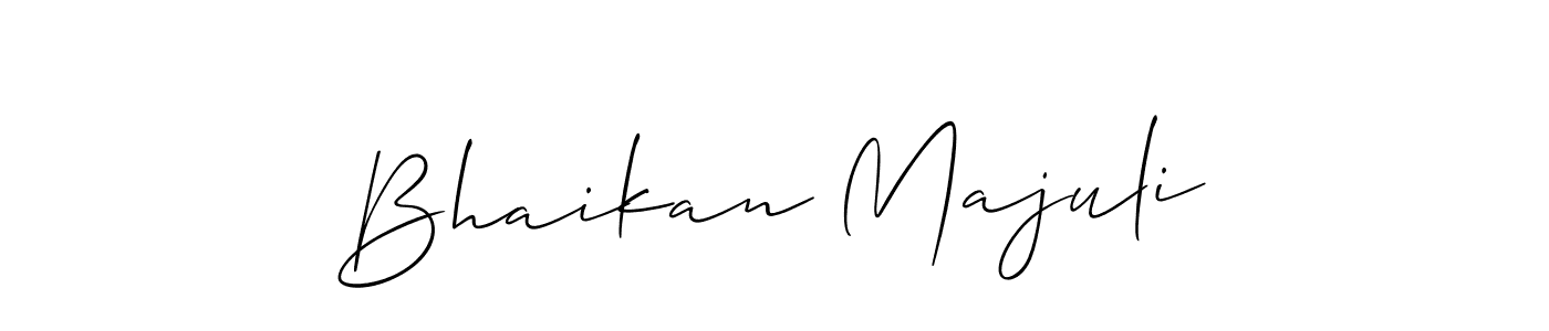 Also we have Bhaikan Majuli name is the best signature style. Create professional handwritten signature collection using Allison_Script autograph style. Bhaikan Majuli signature style 2 images and pictures png